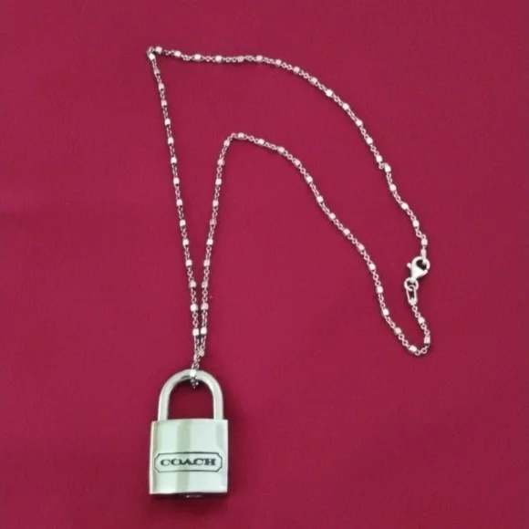Coach Metallic Silver Key Lock - Picture 5 of 7